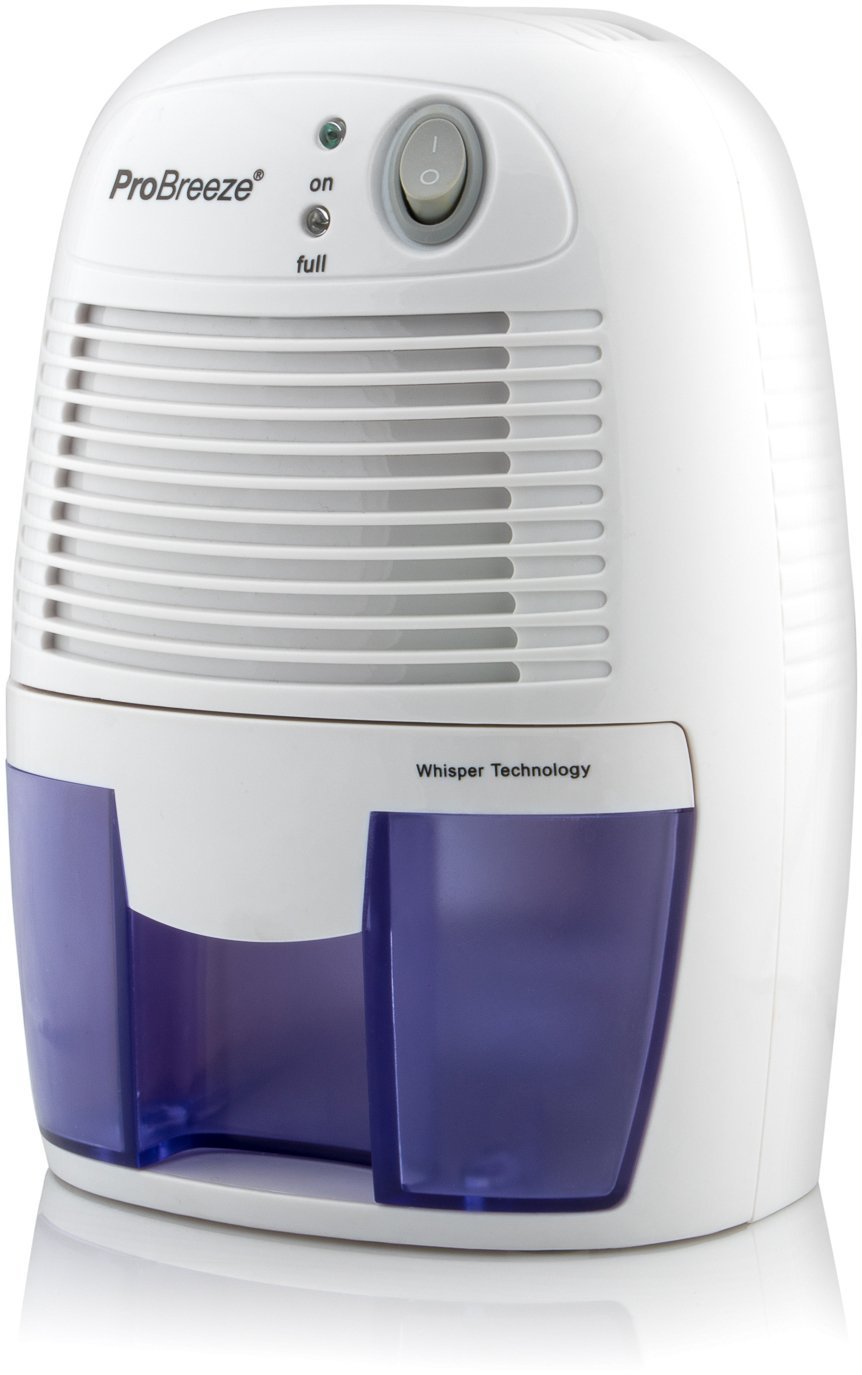 Pro Breeze 500ml Compact and Portable Mini Air Dehumidifier for Damp, Mould, Moisture in Home, Kitchen, Bedroom, Caravan, Office, Garage