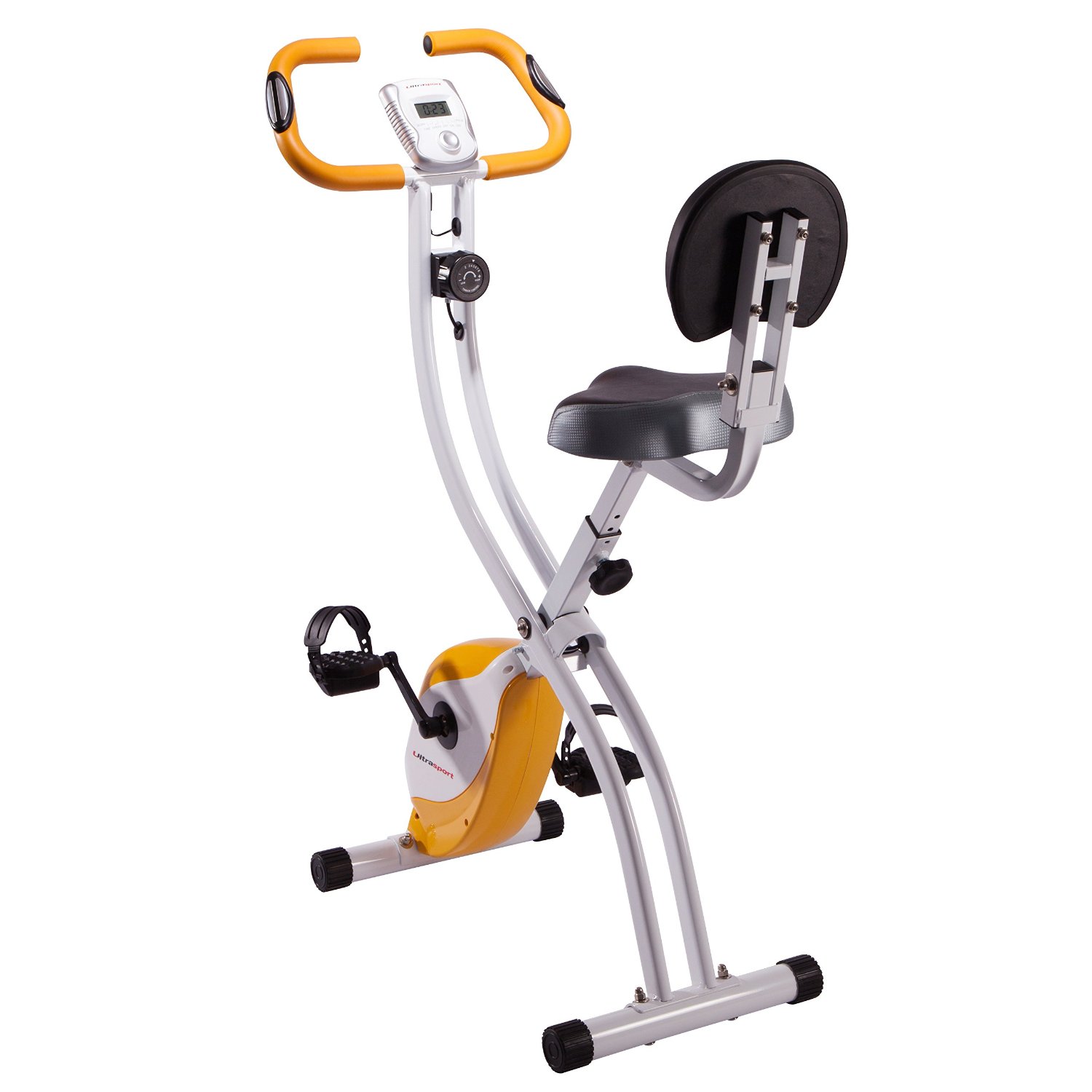 Ultrasport Foldable Exercise Bike With Pulse Sensor Grips